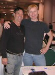 Dr. Turi with Dean Haglund from the X-Files